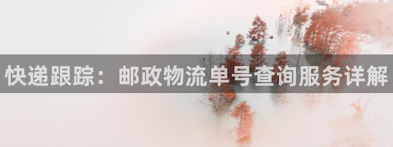 豪门国际正规吗：快递跟踪：邮政物流单